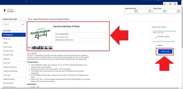 lowes add cart