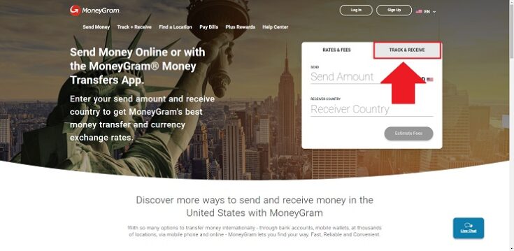 money gram track receive