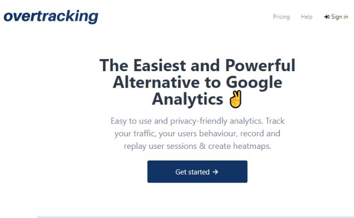 overtracking google analytics alternative 