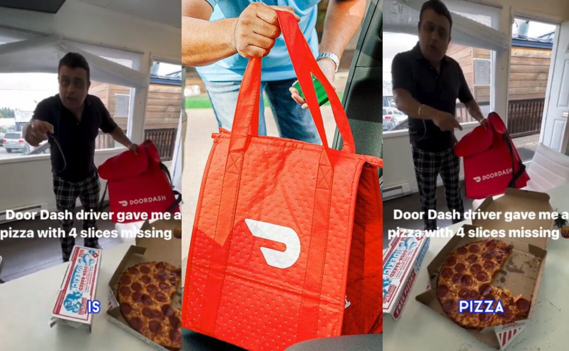 Dasher delivers an eaten DoorDash order and gets mad at customer: 