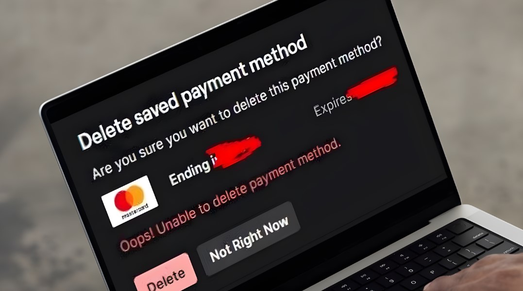 Amazon Card Remove Error