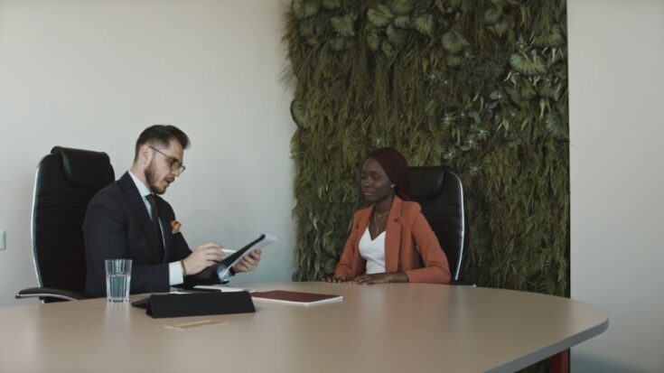 Employer interviews candidate and assesses judgment and behavior in a real workplace setting