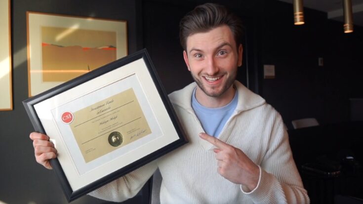 Man holds a degree certificate and points to it as employers look beyond education alone